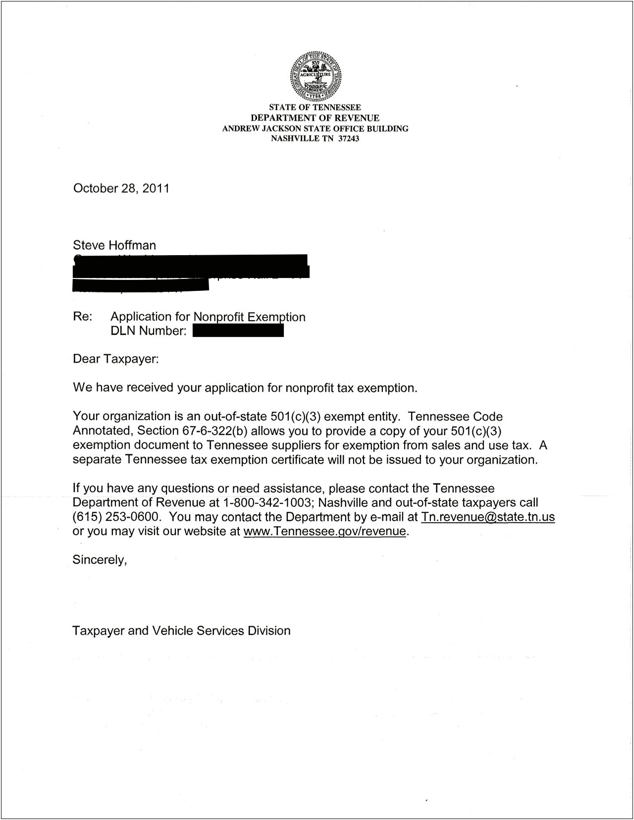 Request For Resale Certificate Cover Letter Template