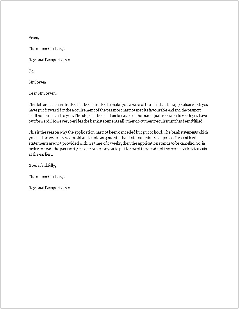 Request Letter For Bank Statement Template