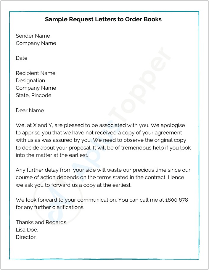 Request Out Of Work Letter Template