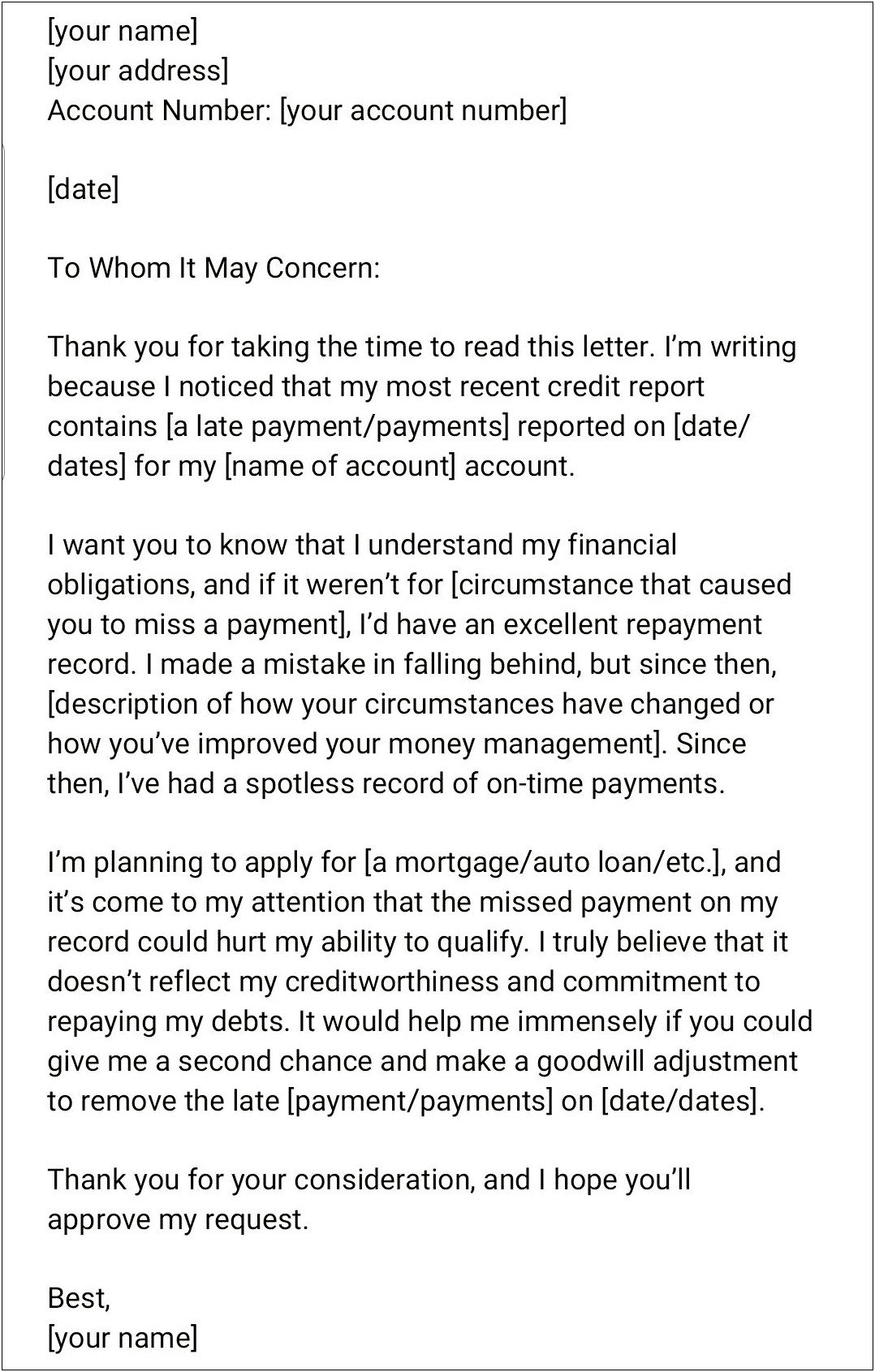 Requesting Mortgage Paid Off Letter Template