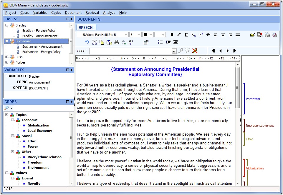 Research Data Analysis Word Document Template
