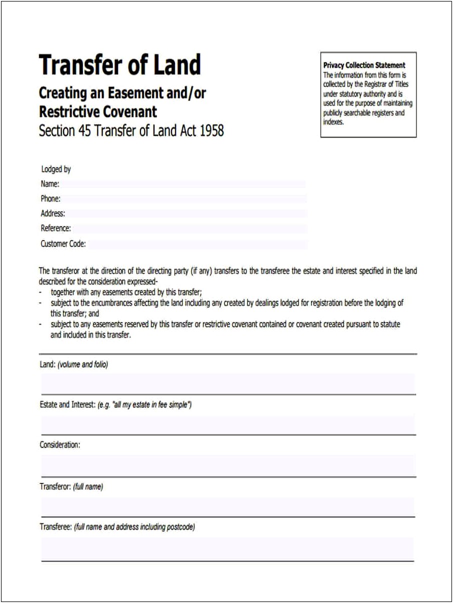 Residential Utility Transfer Form Template Word