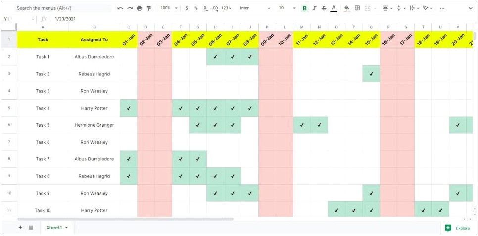 Resource Planning For Multiple Projects Template