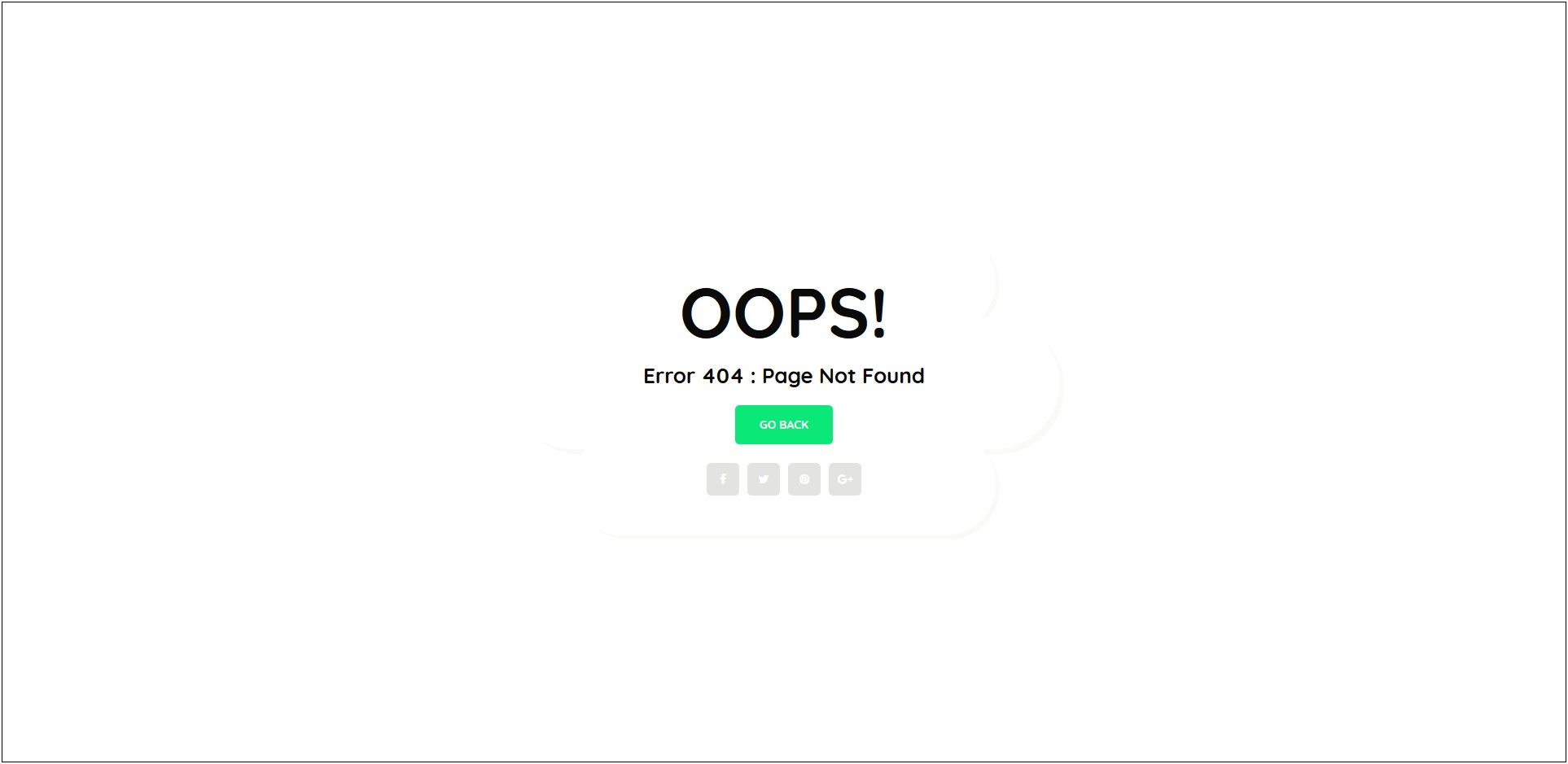 Responsive Error Page Template Free Download