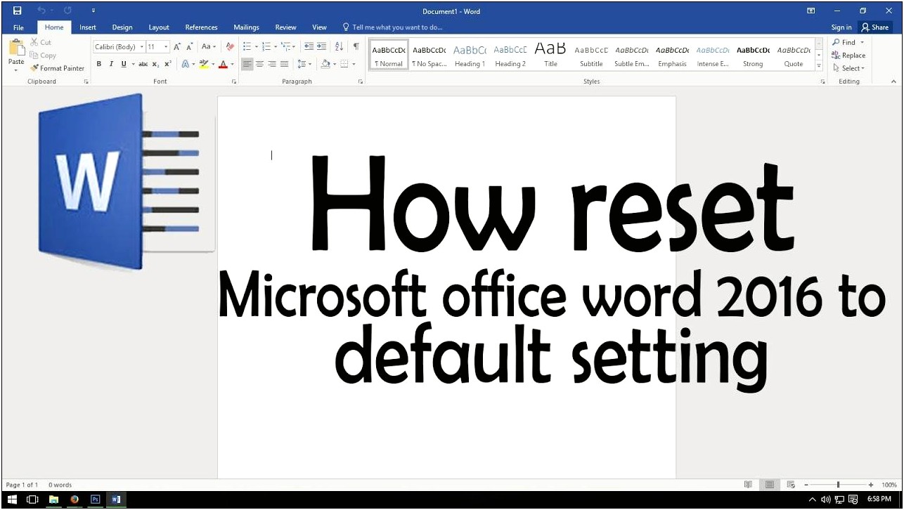 Restore Normal Template Office 365 Word Mac