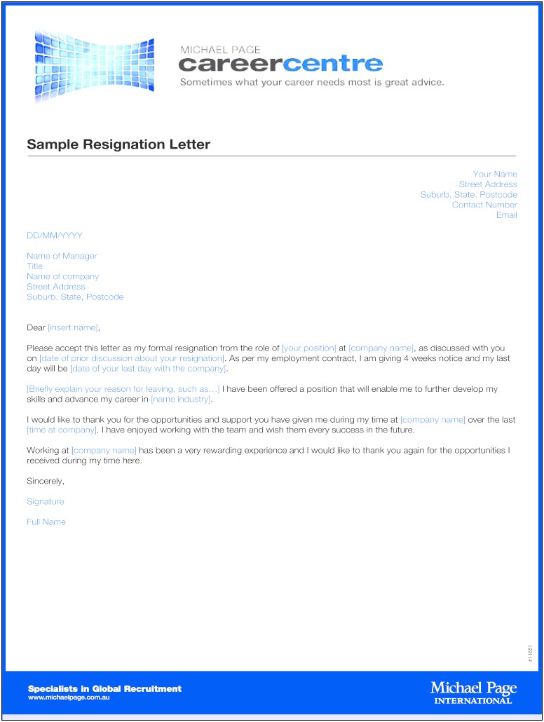 Retirement Letter Template From Employee To Employer