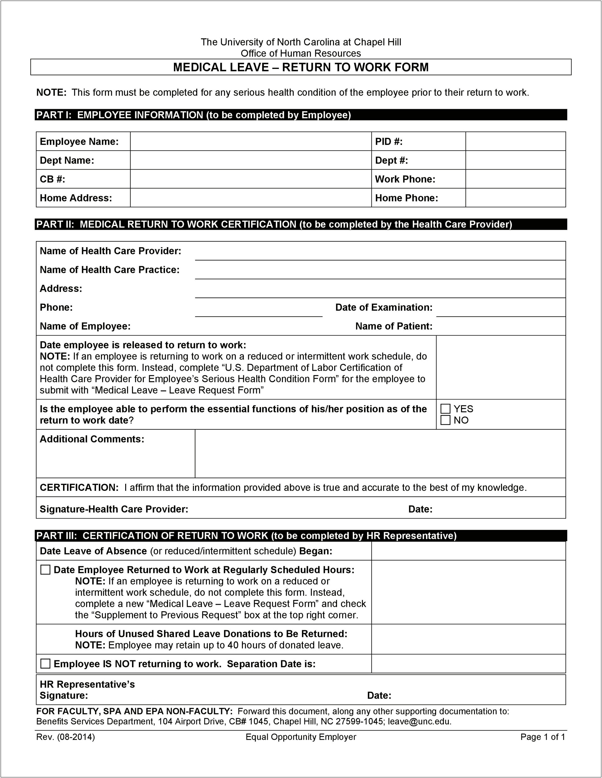 Return To Work With Restrictions Letter Template