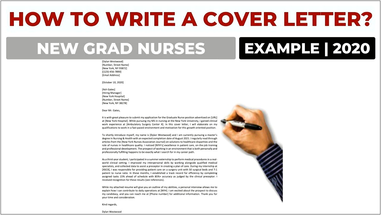 Rn New Grad Cover Letter Template