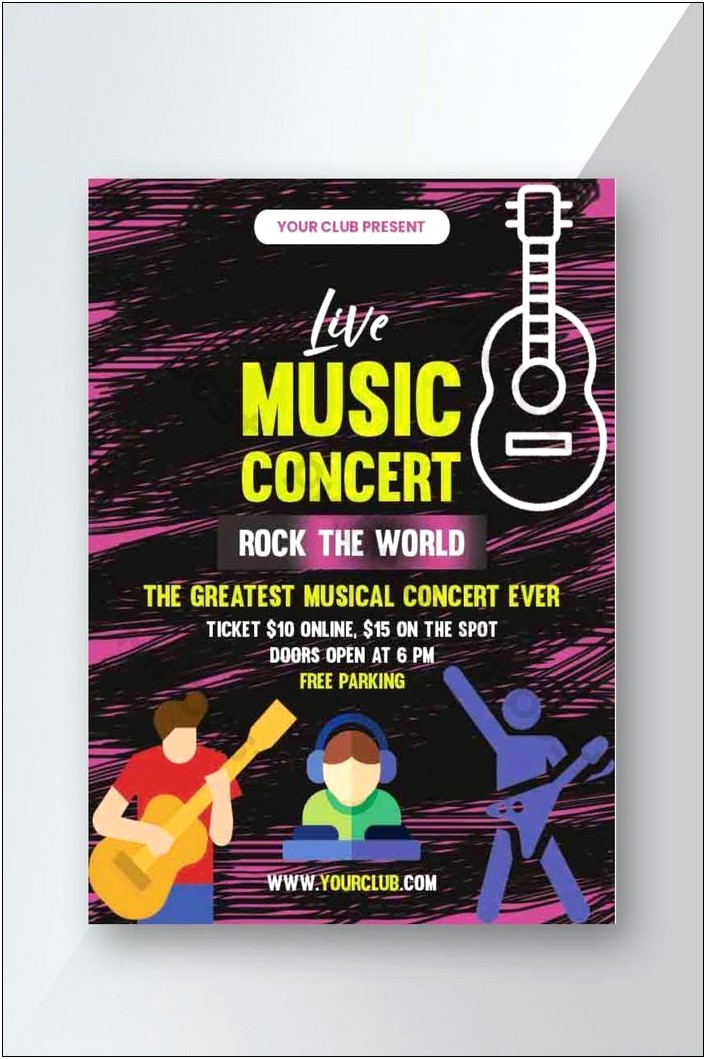 Rock Concert Poster Template Free Download