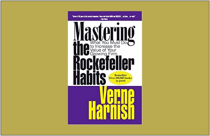 Rockefeller Habits One Page Strategic Plan Template