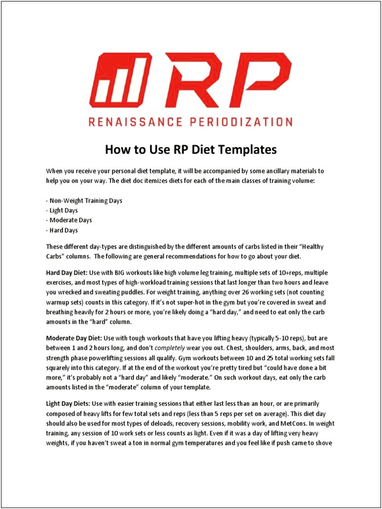 Rp Meal Plan Massing Template Male