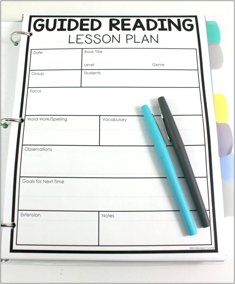 Rti Small Group Lesson Plan Template