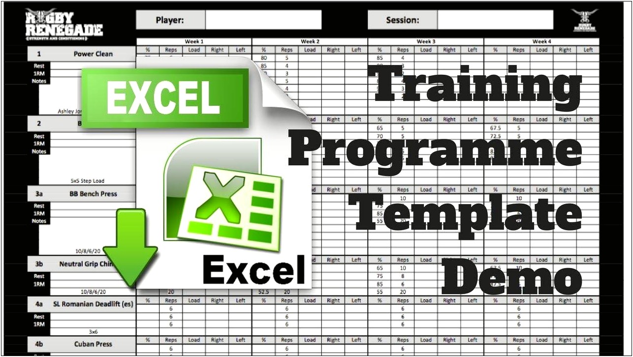 Rugby Union Coaching Session Plan Template