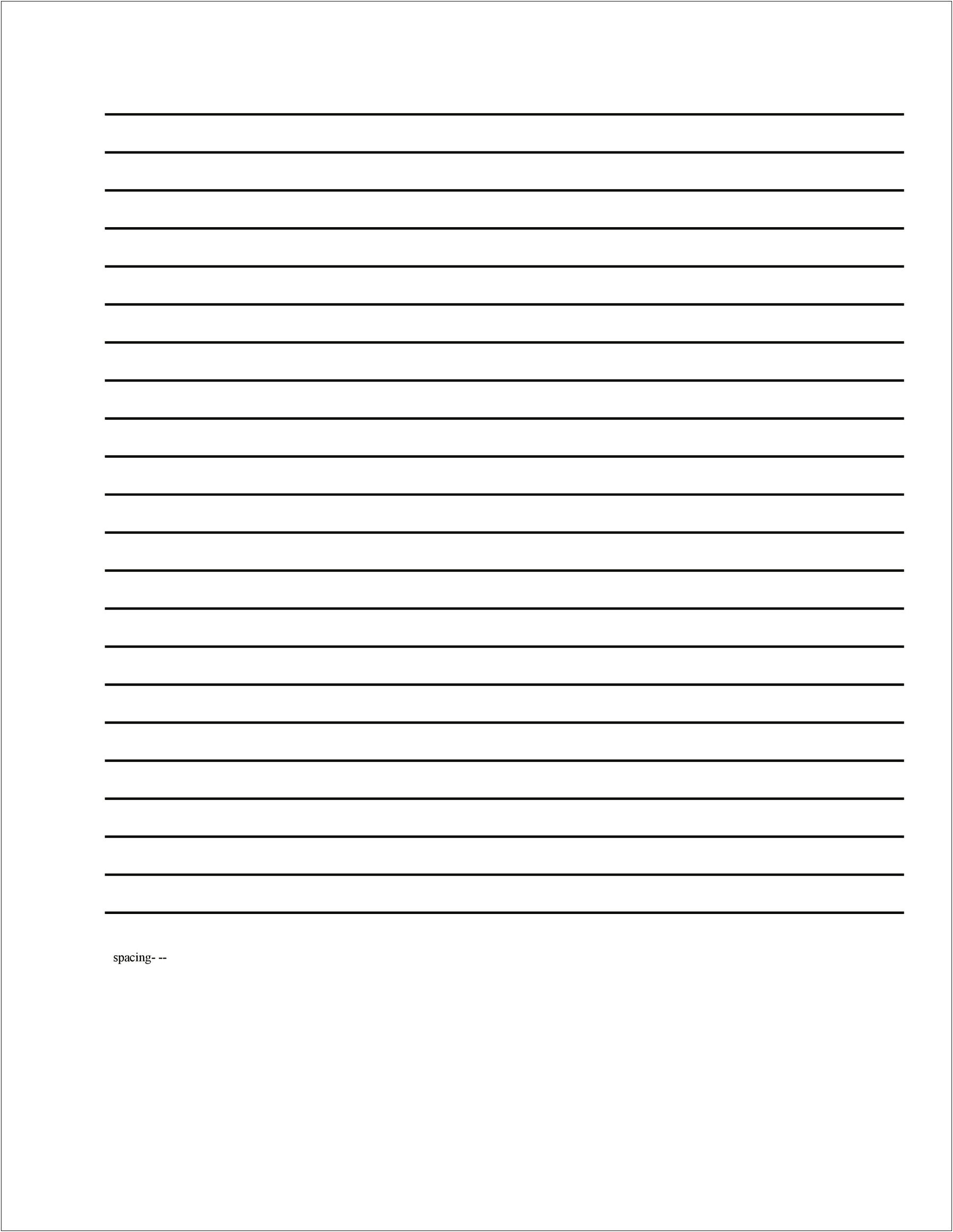 Ruled Paper Template For Ms Word