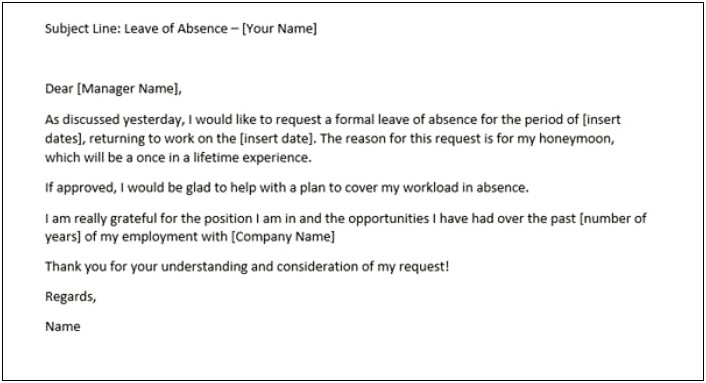 Sabbatical Leave Approval Letter Template Uk