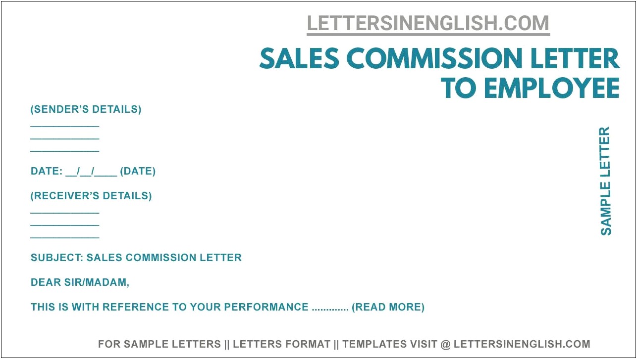 Sales Commission Offer Letter Template Verizon