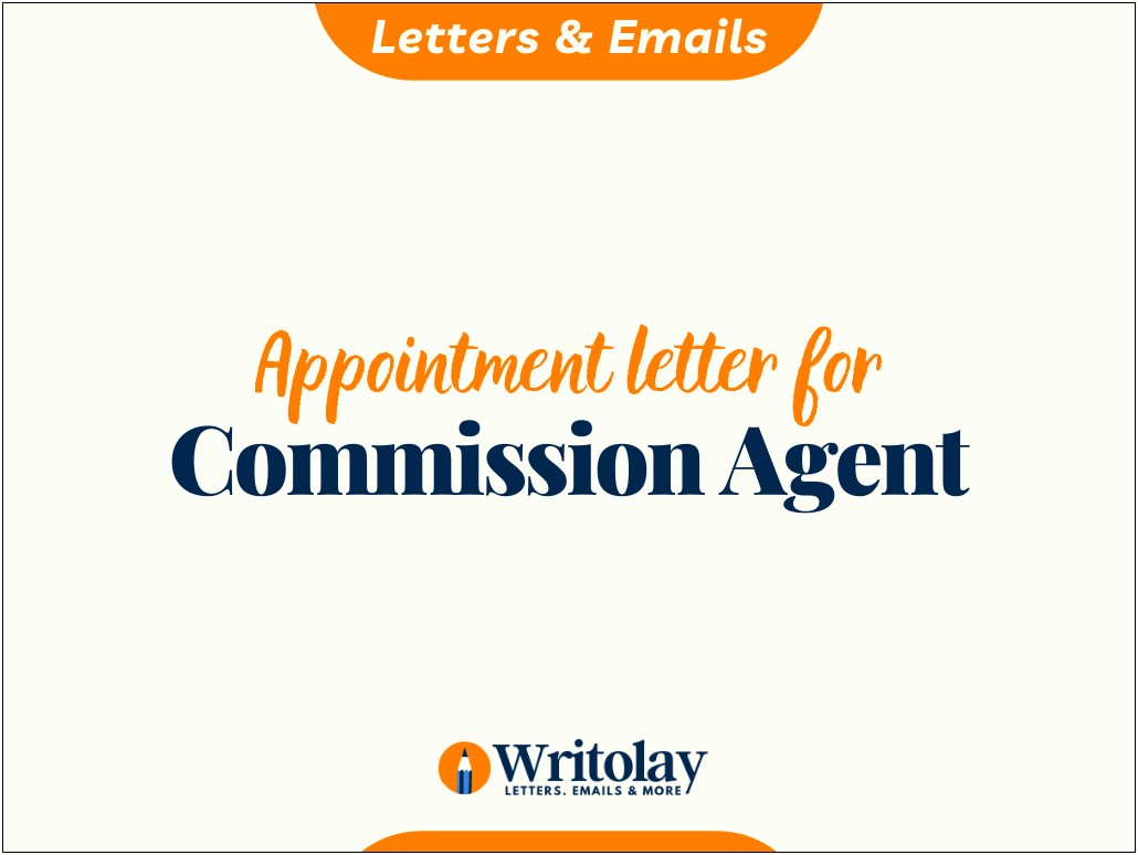 Sales Offer Letter With Commission Template