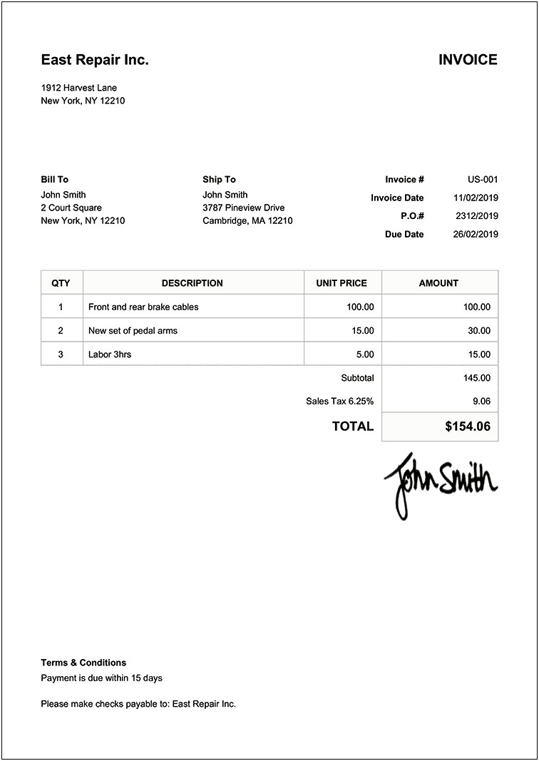 Sales Receipt With Logo Template Word