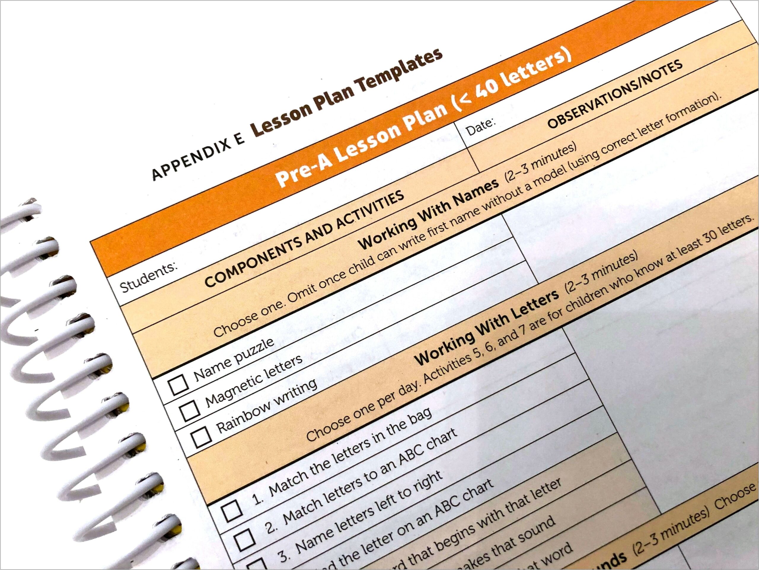 Sample Guided Reading Lesson Plan Template