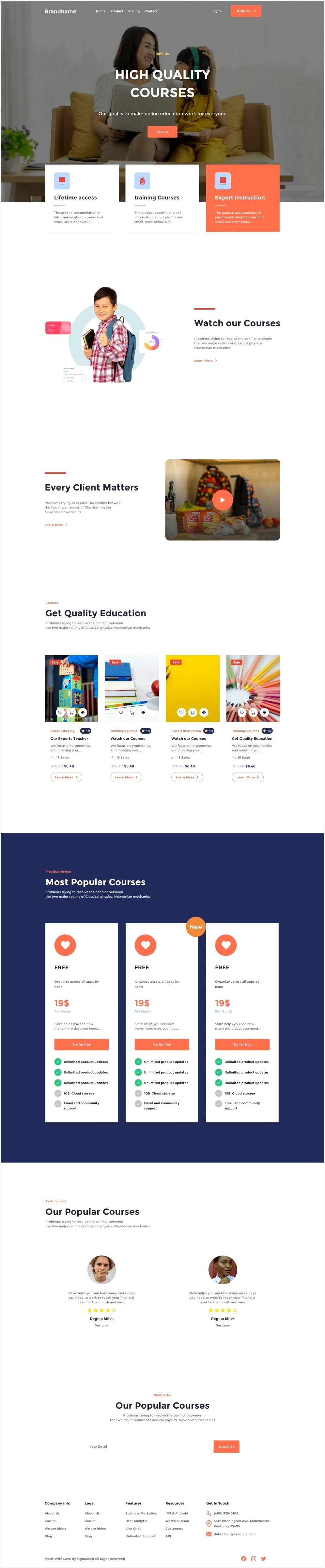 Sample Html Css Templates Free Download