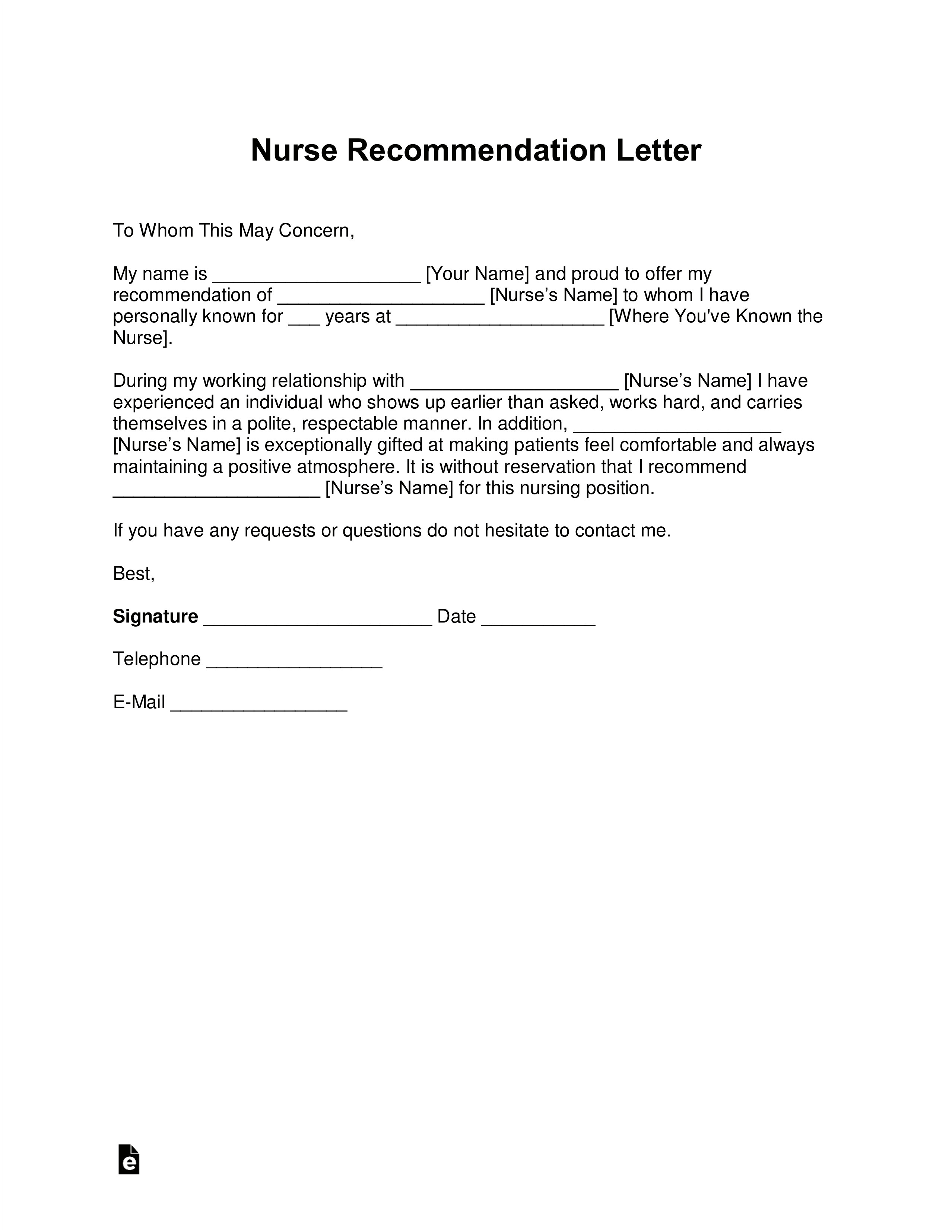 Sample Letter Of Recommendation For Colleague Template