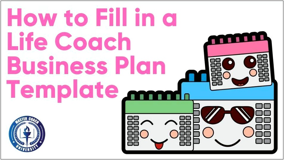 Sample Life Coaching Business Plan Template