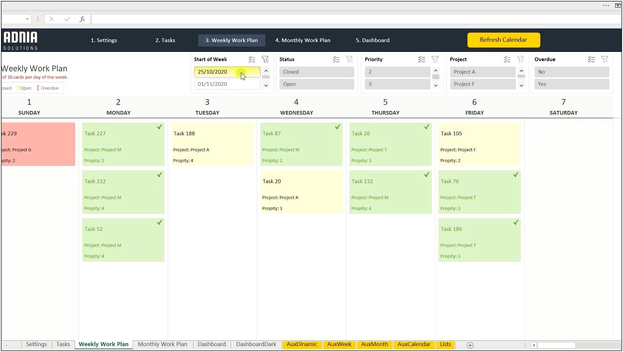 Sample Project Work Plan Template Excel