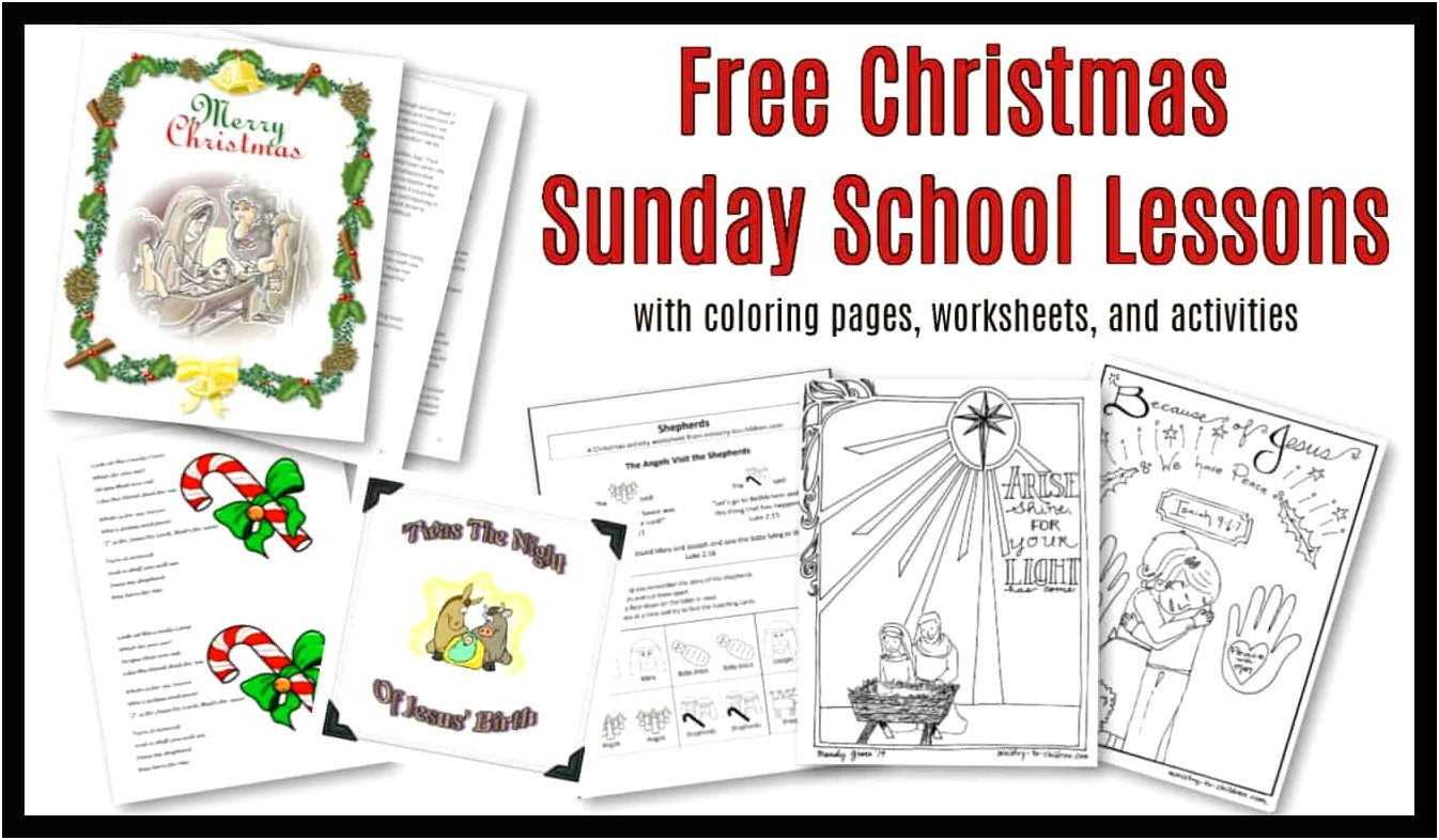 Sample Sunday School Lesson Plan Template