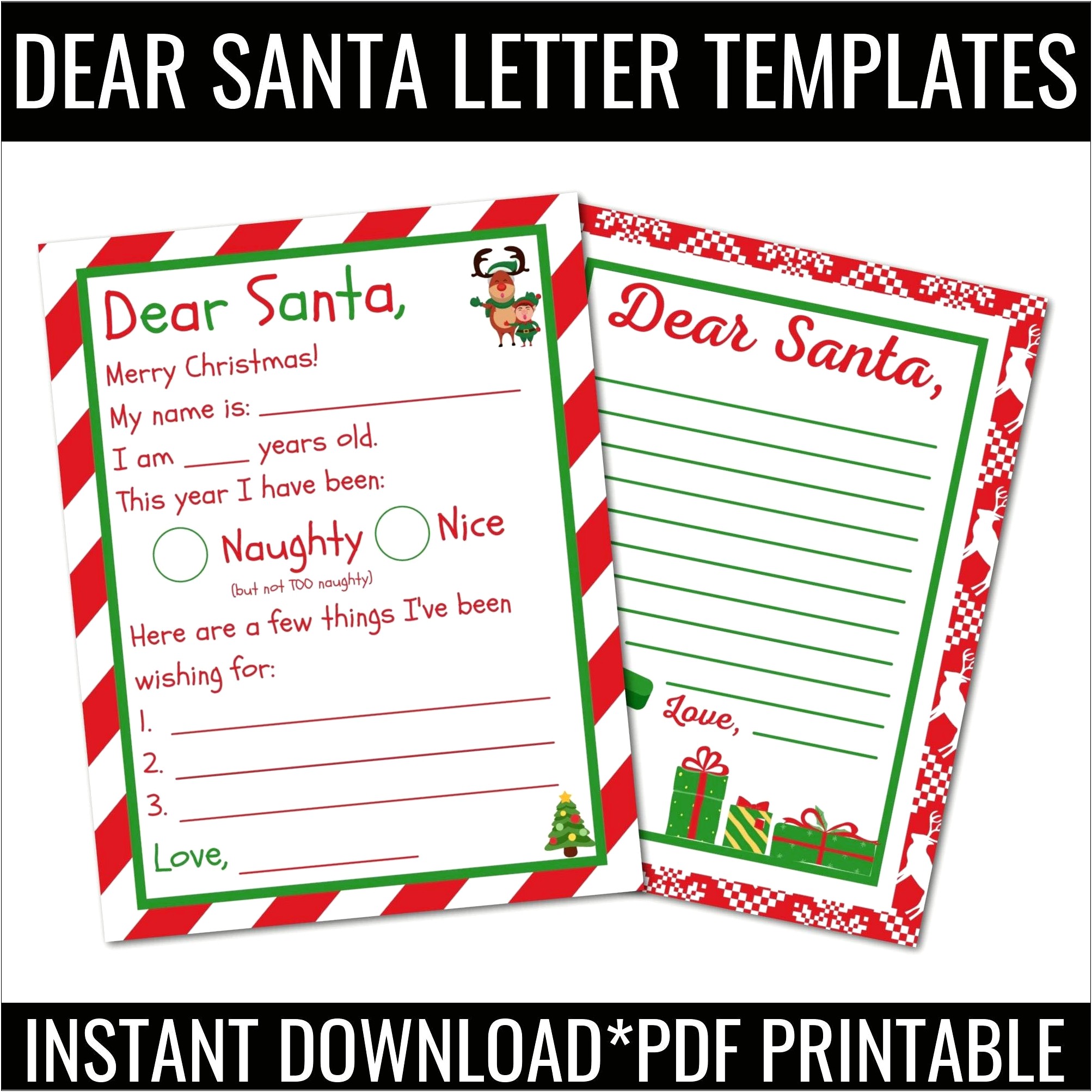 Santa Claus Letter To Child Template