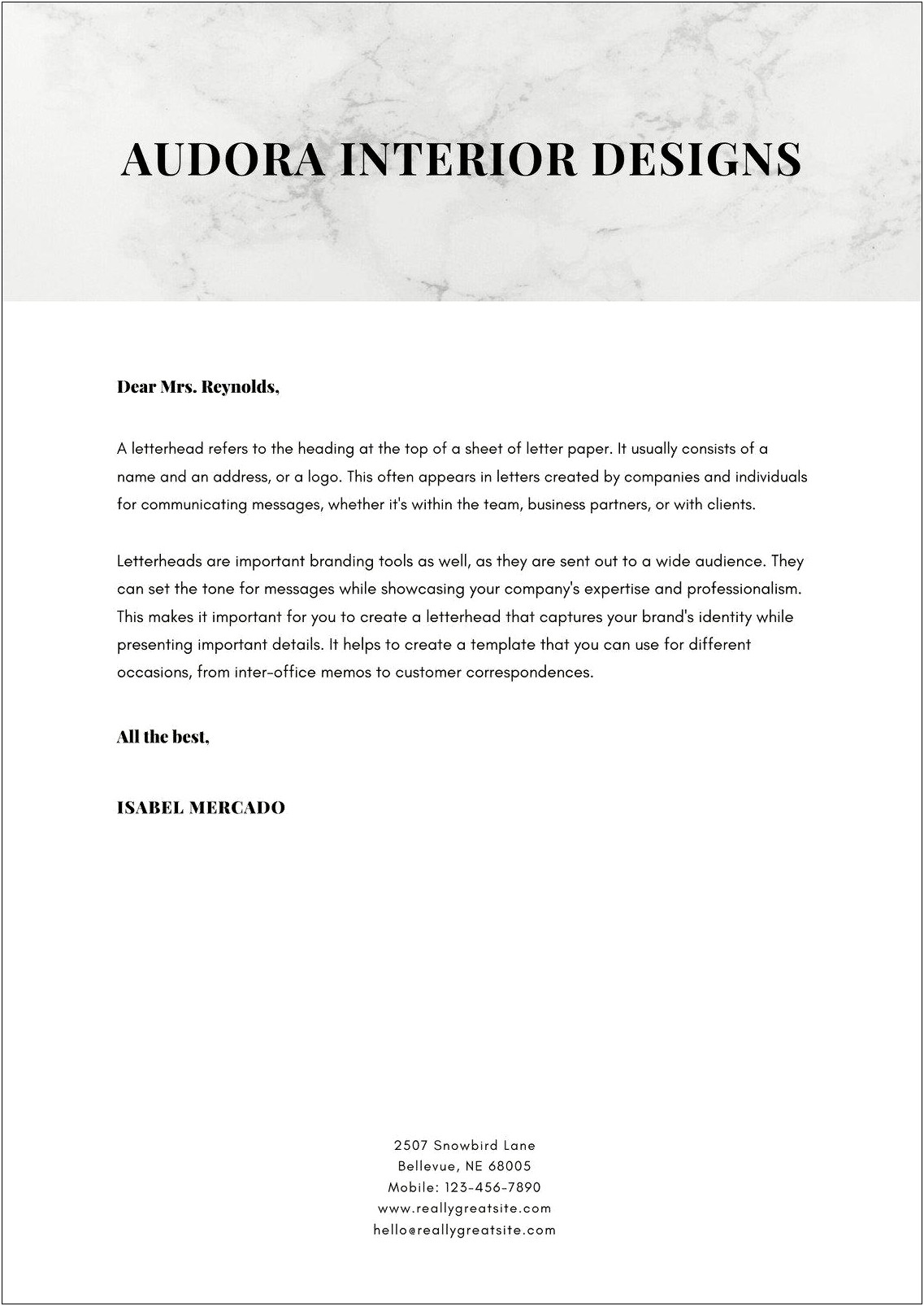 Sawyoo Post Personal Letter Head Templates Microsoft 127453