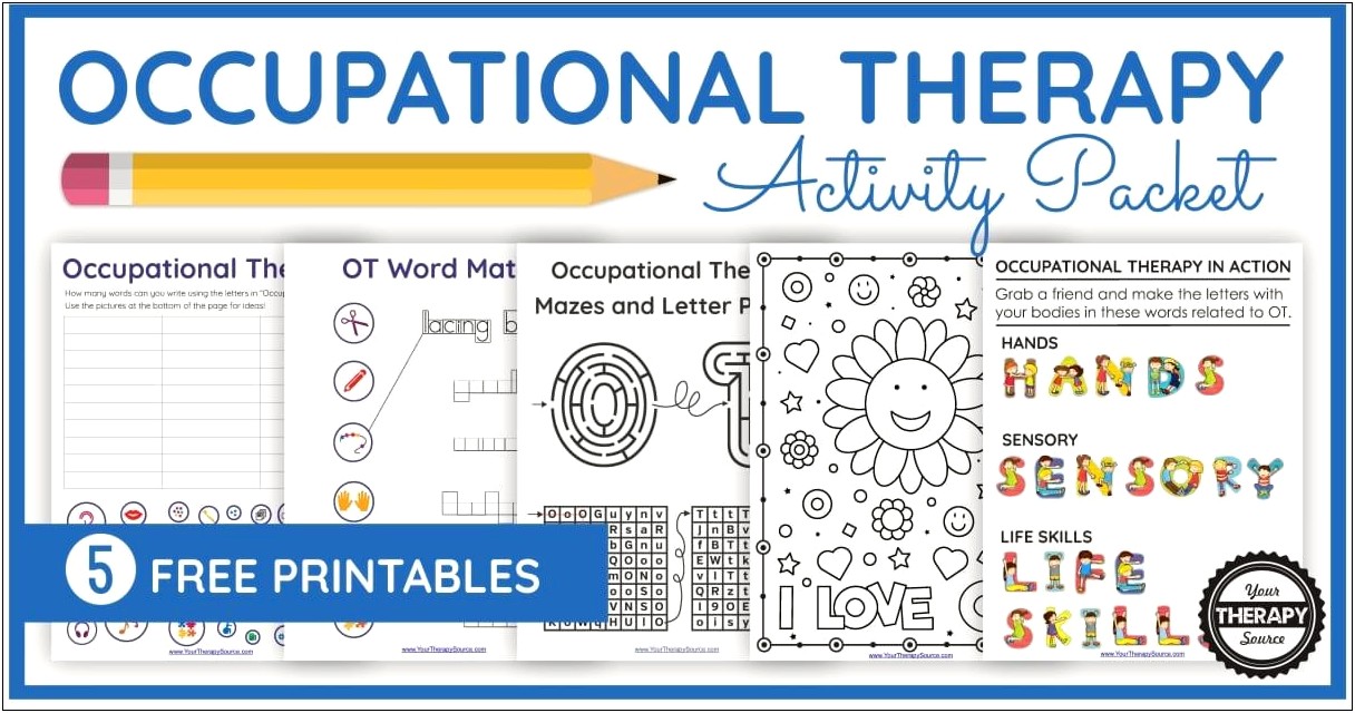 School Based Treatment Plan Template Occupational Thearpy