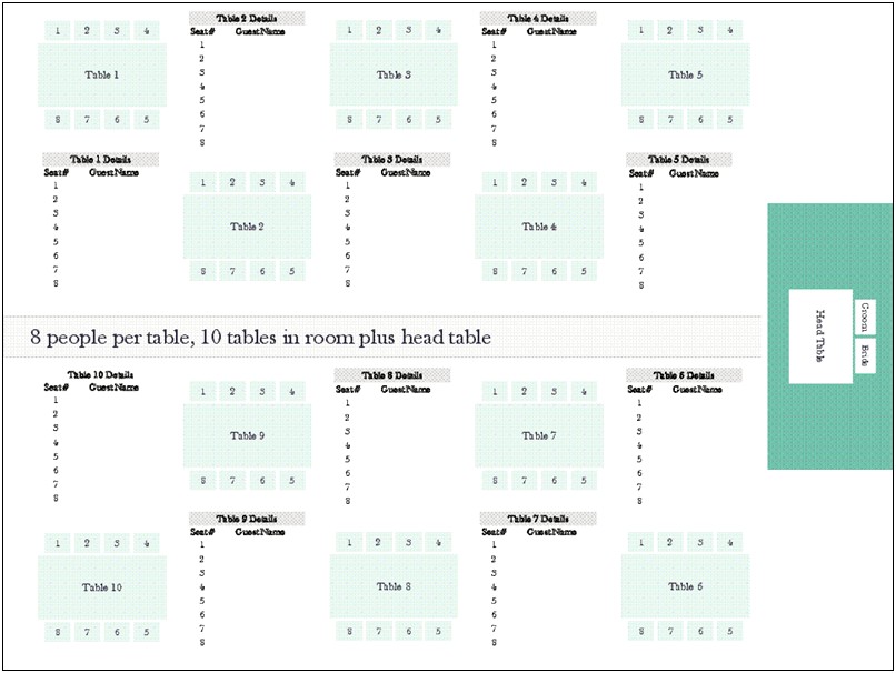 School Bus Seating Chart Template Word