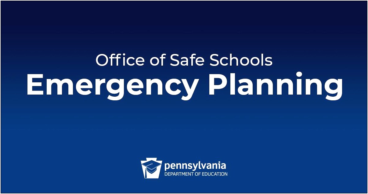 School Safety And Security Plan Template