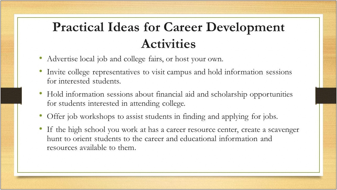 School System Career Development Market Plan Template