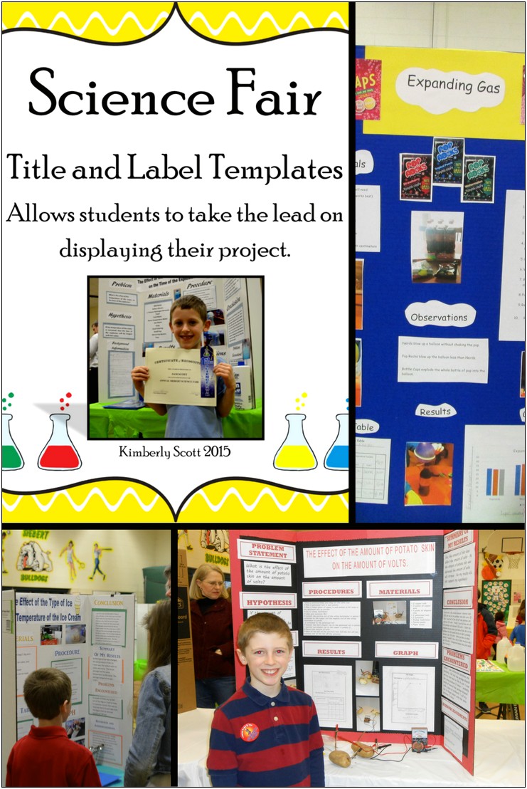 Science Fair Project Labels Word Template