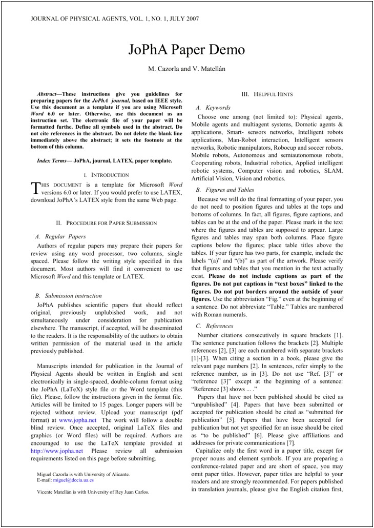 Scientific Journals Layouting Template For Word