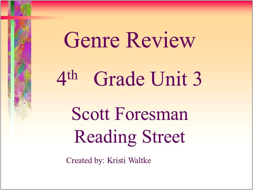 Scott Foresman Reading Street Lesson Plan Template