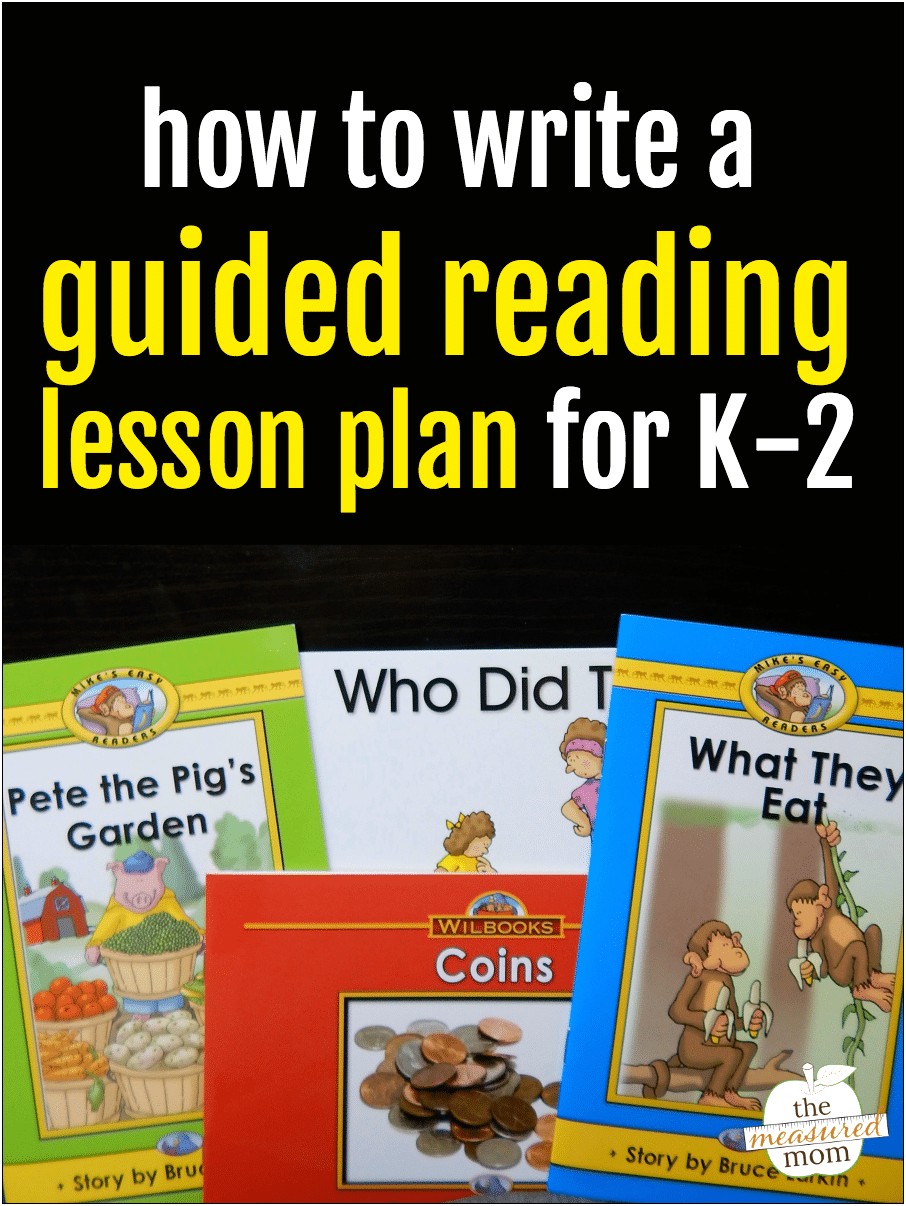 Second Grade Guided Reading Lesson Plan Template