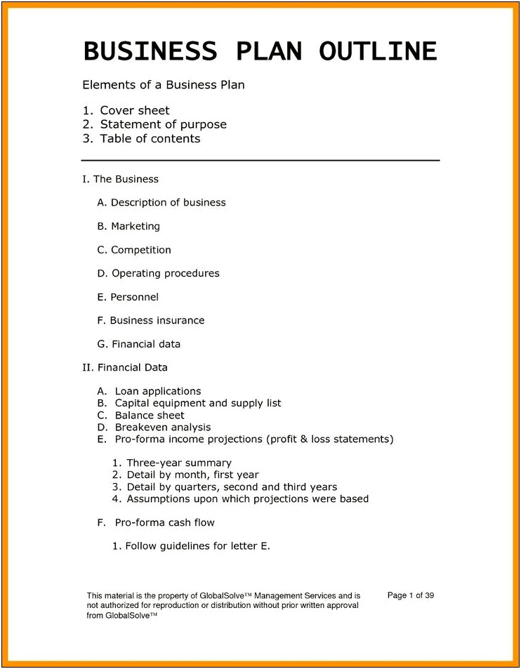 Second Hand Store Business Plan Template