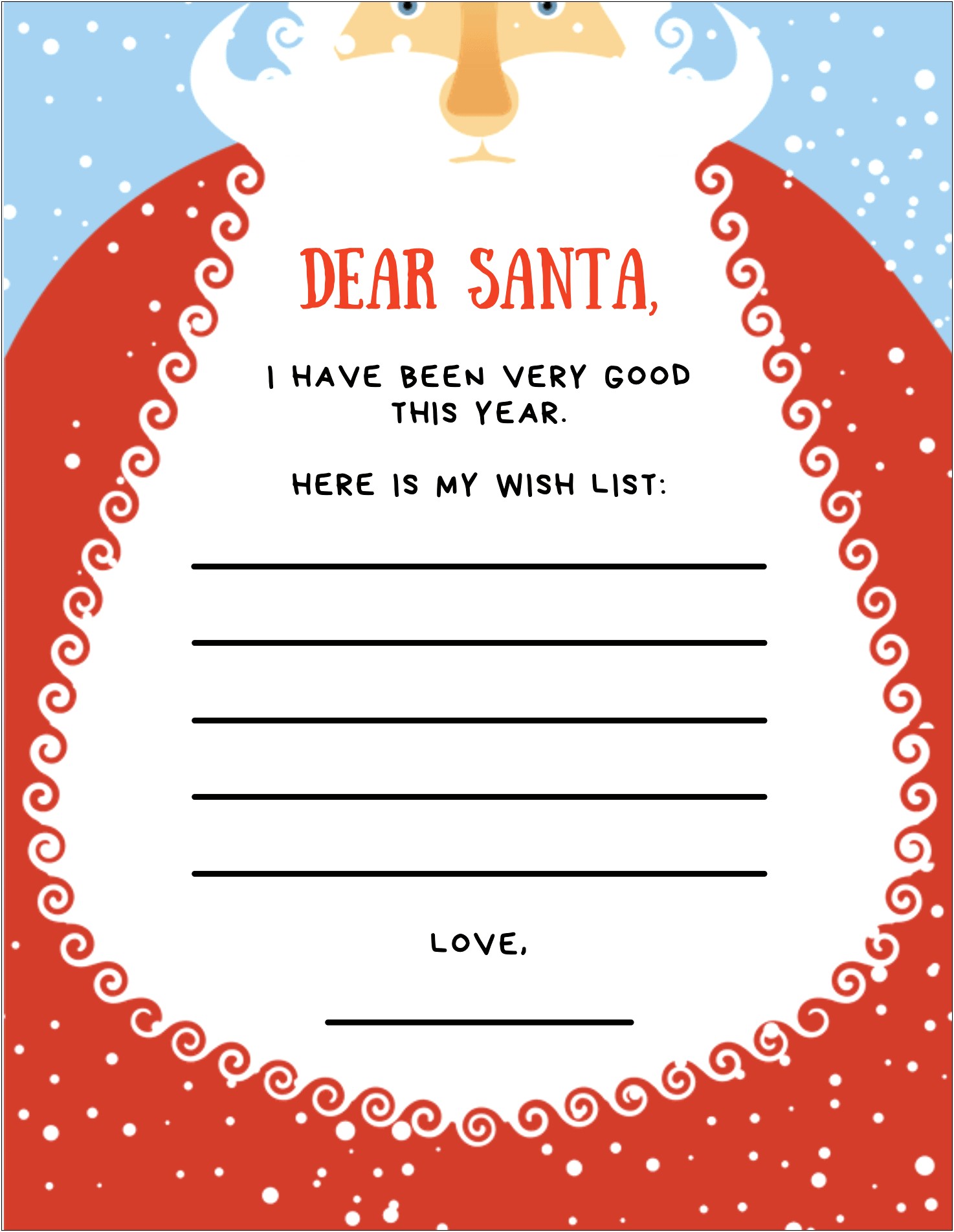 Secret Santa Letter Template To Parents