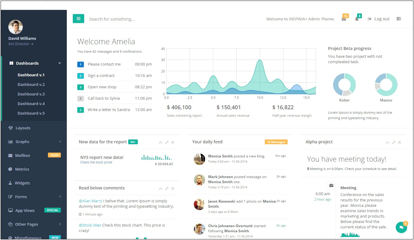 Semantic Ui Admin Template Free Download