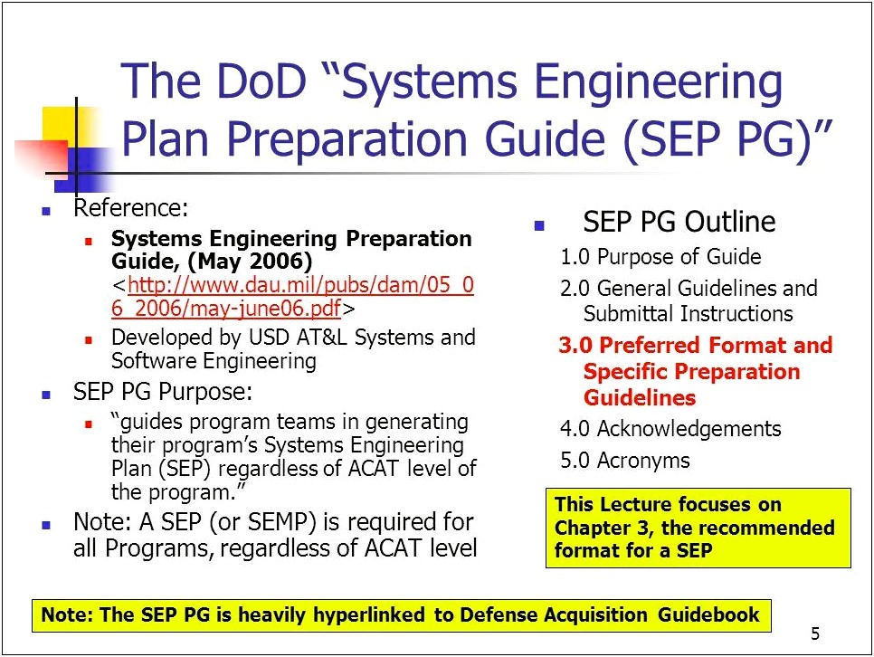 Semp Systems Engineering Management Plan Template