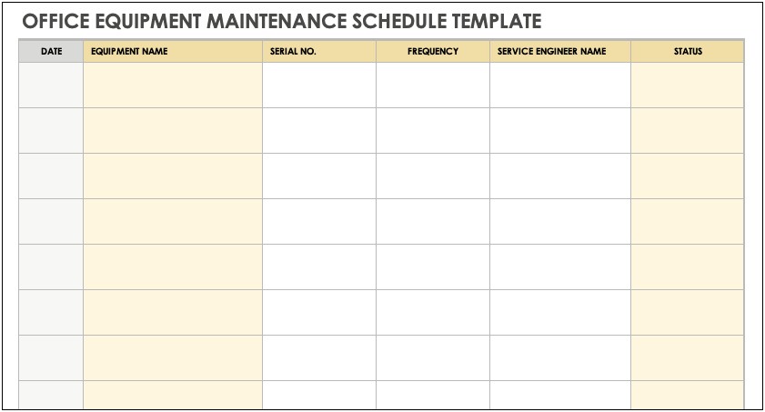 Server Maintenance And Update Plan Template