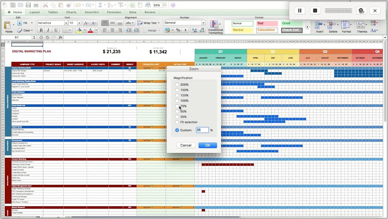 Setting Up A Digital Marketing Plan Template