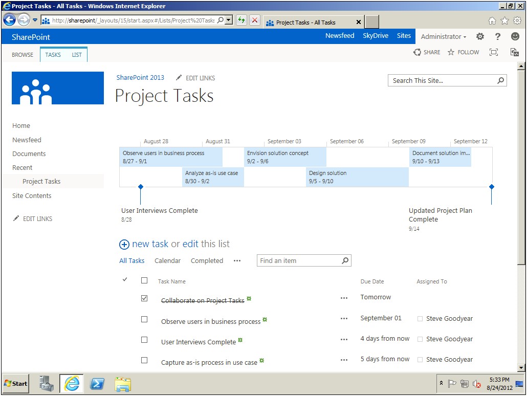 Sharepoint 2013 Deployment Project Plan Template