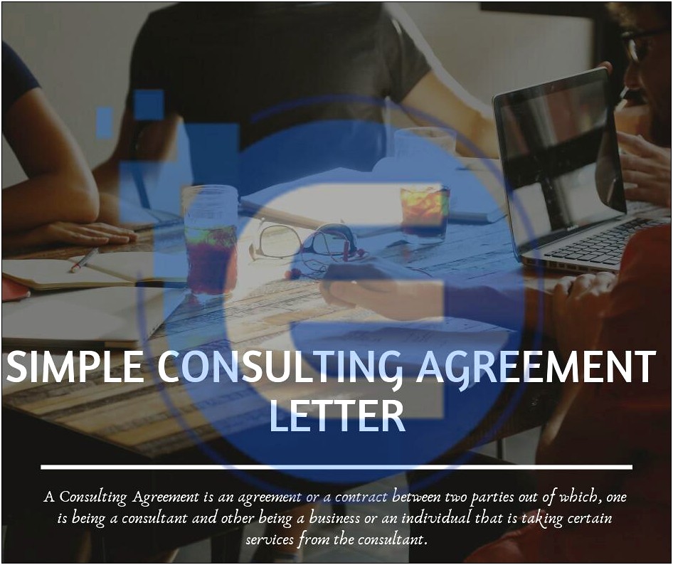 Simple Consultant's Letter Of Agreement Template