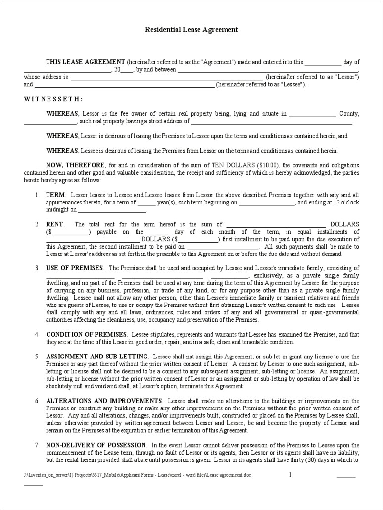 Simple Iowa Commercial Lease Agreement Template Word