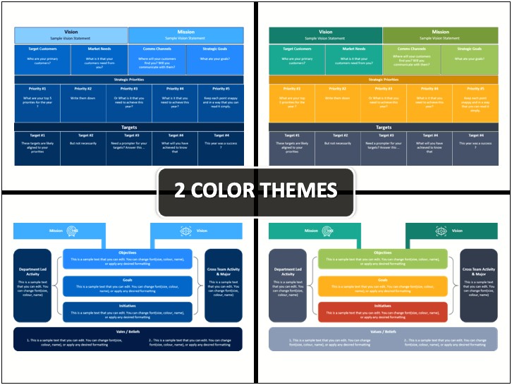 Simple One Page Strategic Plan Template