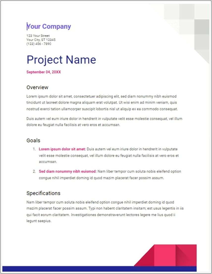 Simple Project Plan Template Google Spreadsheet