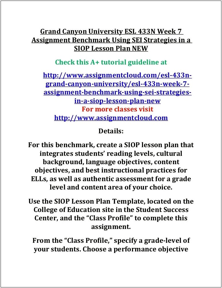 Siop Lesson Plan Template Granf Cabyib Ubiversity